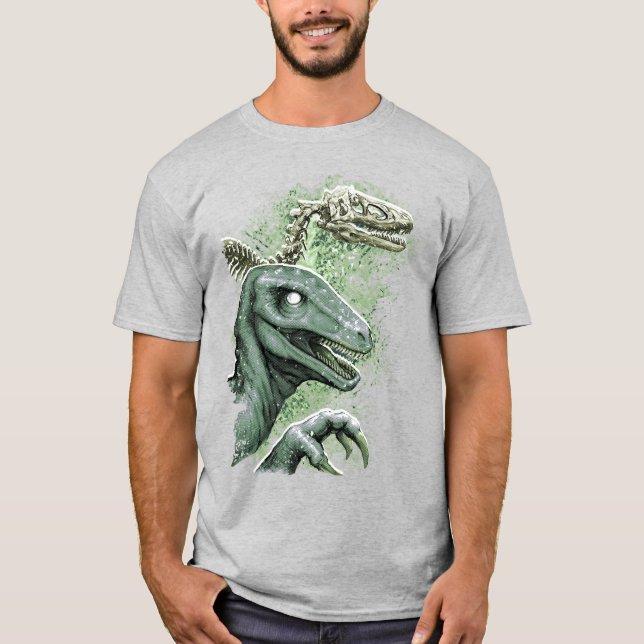 Camiseta Raptor em verde (Frente)