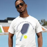 Raque de Pickleball Azul e Amarelo Personalizado