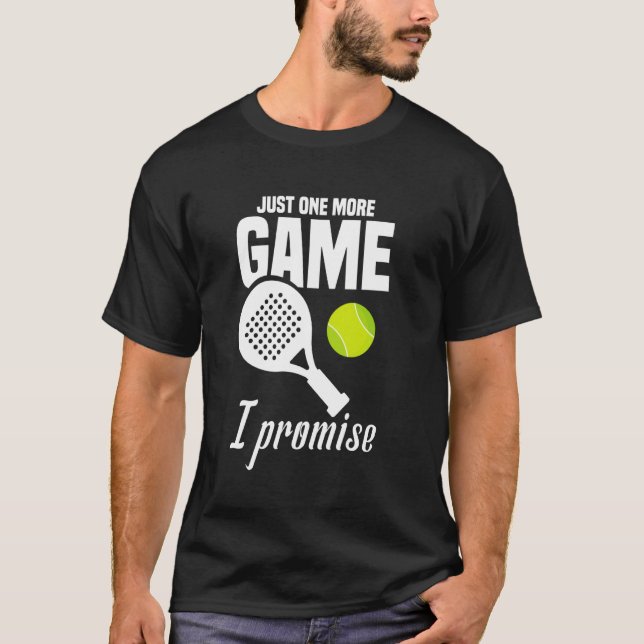 Camiseta Raquet Ball Lover Um Jogador de Torneio Padel (Frente)