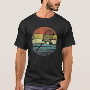 Camiseta Raqueta de Tênis de Sunset Retroativo