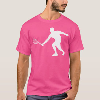Camiseta Raqueta Raquet Racquet do Jogador de Esquadra Silh