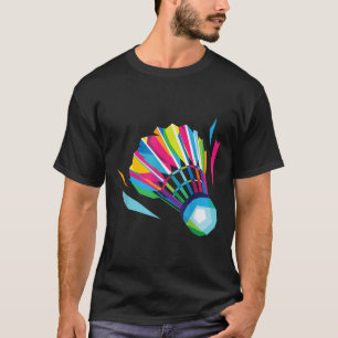 Camiseta Raquete de peteca de badminton esporte badminton a