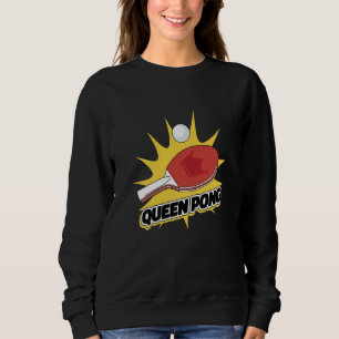 Camiseta Raquete de Ping Pong Tênis de mesa esporte rainha
