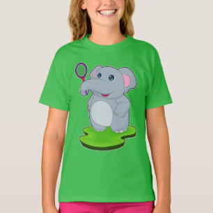 Camiseta Raquete de tênis de elefante