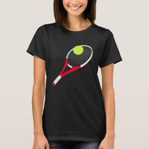 Camiseta Raquete de tênis e bola de tênis