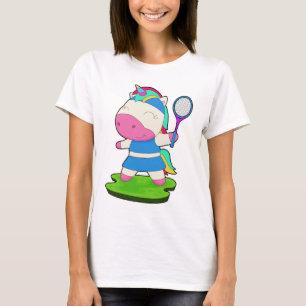 Camiseta Raquete de tênis Unicórnio Tênis
