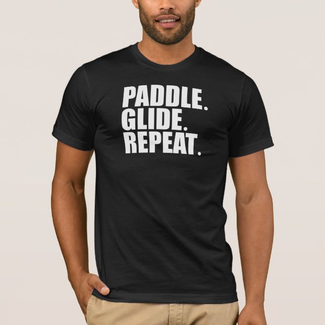 Camiseta Raquete. Glide. Repita. Canoagem (Frente)