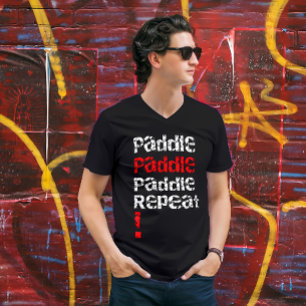 Camiseta Raquete... Repetir - design do conselho do remo pa