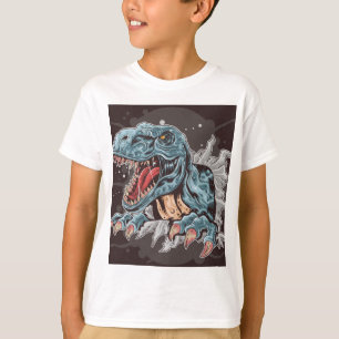 Camiseta Rar Breakthrough T-Rex" Teto Gráfico Do Dinossauro