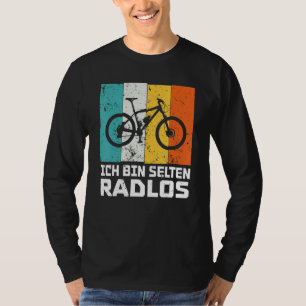 Camiseta Raramente sou um ciclista sem bicicleta, roda de b