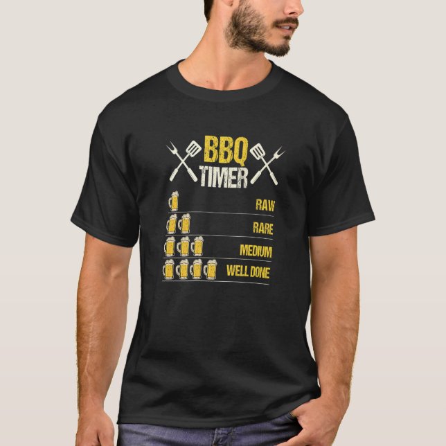 Camiseta Raras Raras Médias Bem Feitas Grelha de Timer (Frente)