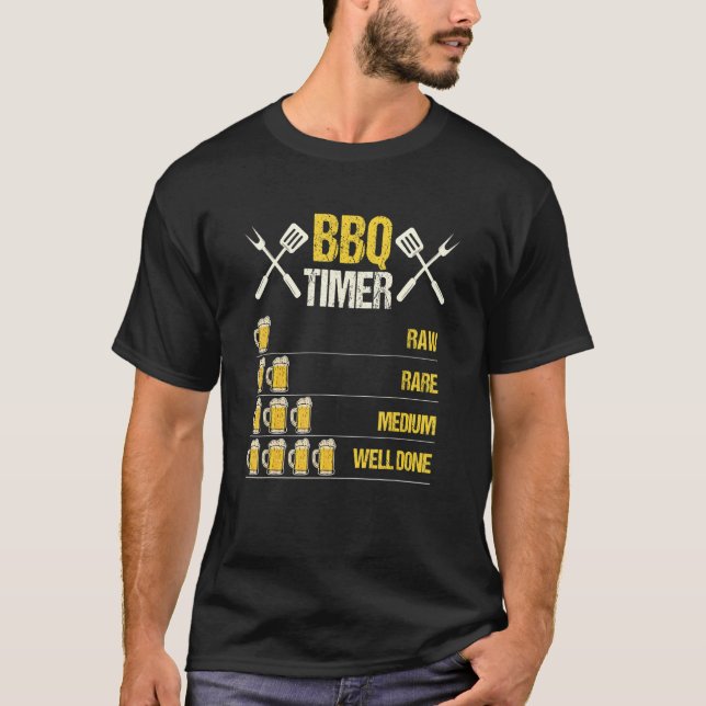Camiseta Raras Raras Médias Bem Feitas Grelha de Timer (Frente)