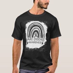 Camiseta Raras Sensibilização Sangrada Rainbow Zebra Ribb