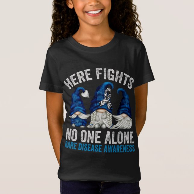 Camiseta Raros Gnomos de Consciência da Doença - Aqui Não L (Frente)