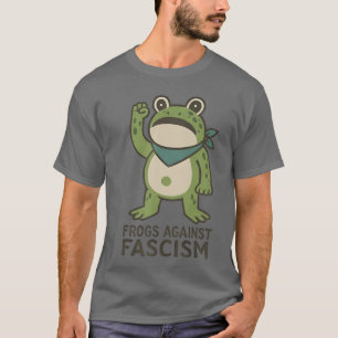 Camiseta Rãs Contra o Fascismo Protesto da Rã de Portland