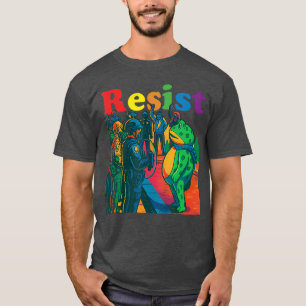 Camiseta Rãs Resistem ao Protesto de Rã de Portland Vintage