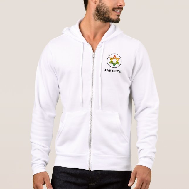 Camiseta Ras Touch Star- Bella+Canvas Casaco com Capuz e Fe (Frente)