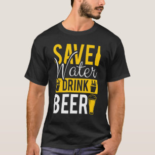 Camiseta Rascunho De Garrafa Ou Artesanato Beba-Me Beer Eng
