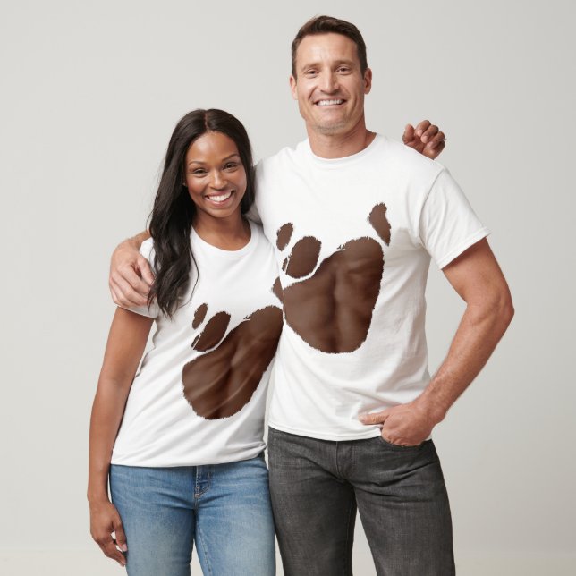 Camiseta Rasgada Com Abdômen Falso (Pele Escura) (Unissex)