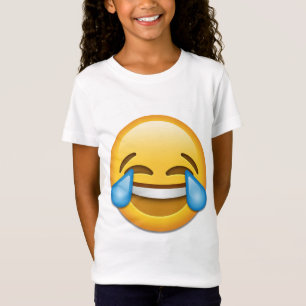 Camiseta Rasgos do emoji da alegria engraçados