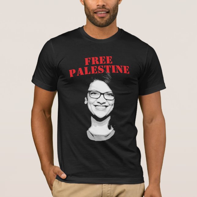 Camiseta Rashida Tlaib Free Palestine (Frente)