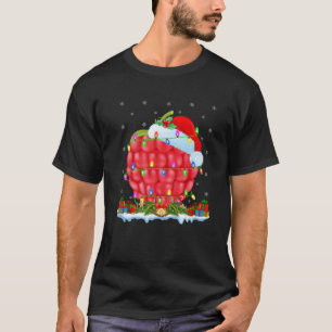 Camiseta Raspberry Fruta Lover Matando Santa Hat Raspberry
