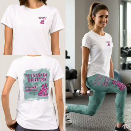 Camiseta Raspberry Teal Floresceu Fitness & Nutrição