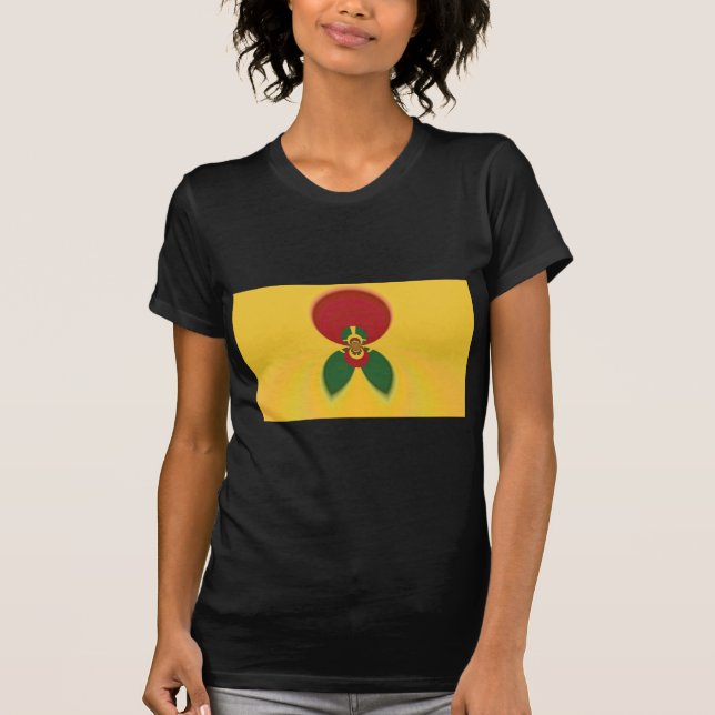 Camiseta Rasta Colors Abstrato Art Impressão (Frente)