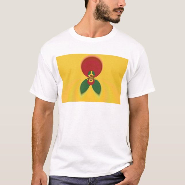 Camiseta Rasta Colors Abstrato Art Impressão (Frente)