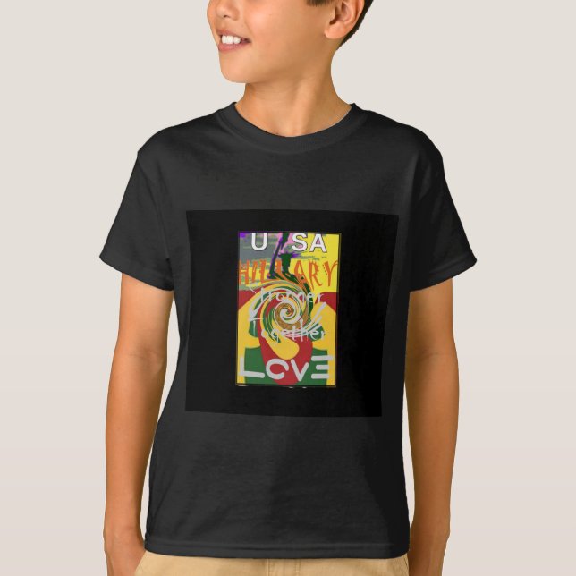 Camiseta Rasta Cores Vermelho Ouro  Verde Arte Hillary Impr (Frente)