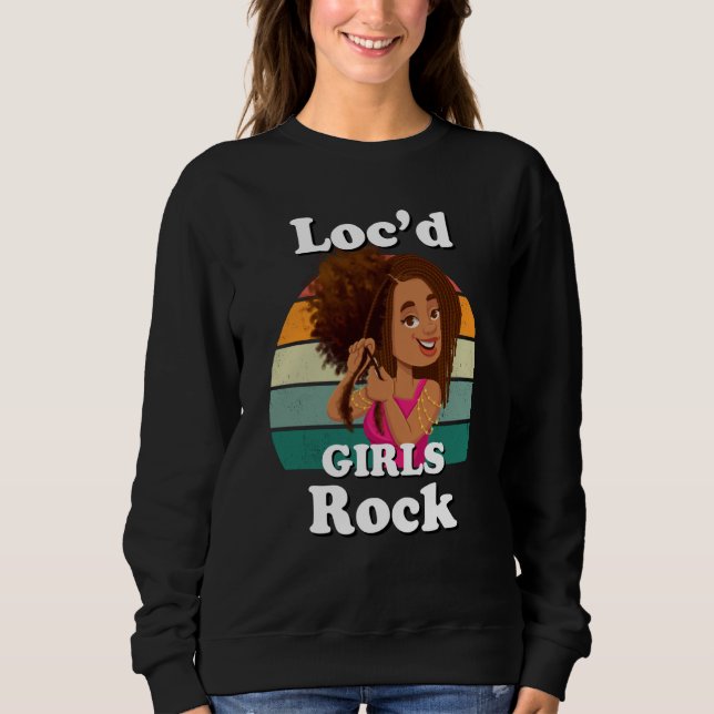 Camiseta Rasta Hair Dreadlocks Loc'd Black Girl Rock Melani (Frente)