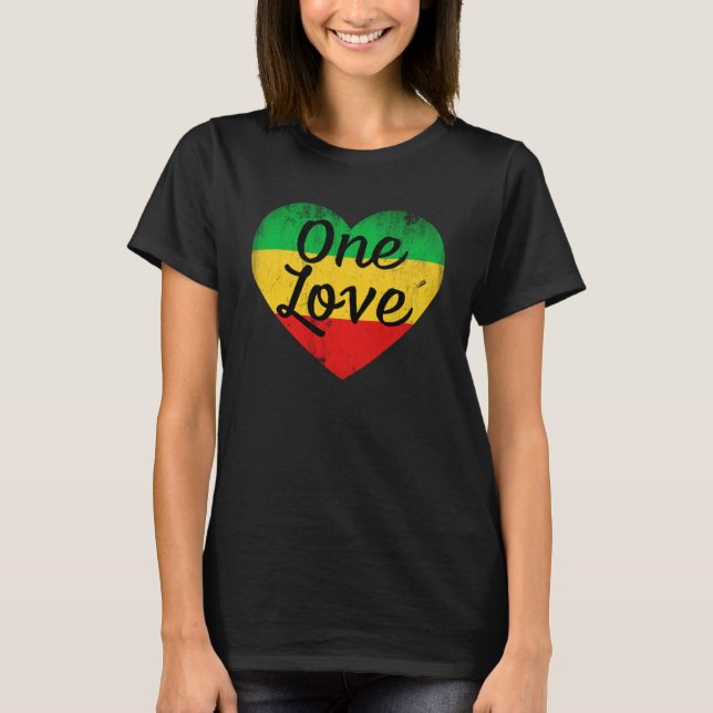 Camiseta Rasta Heart Love (Frente)