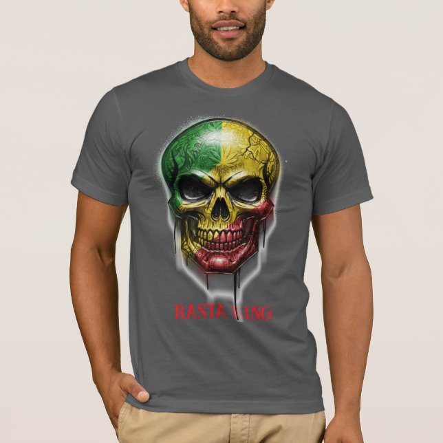 CAMISETA RASTA KING SKULL (Frente)