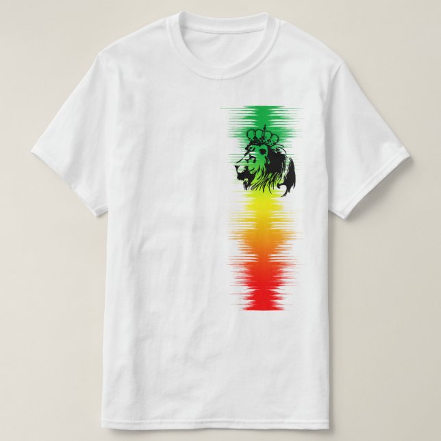 Camiseta Rasta - Leão de Judah (Frente do Design)