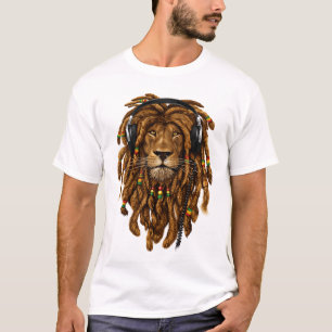 Camiseta Rasta Lion Vibes – Music King Edition