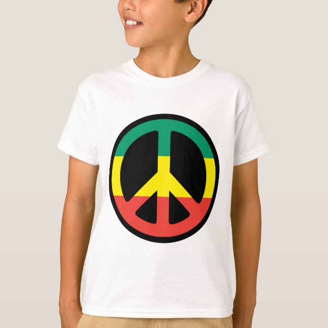 Camiseta rasta peace (Frente)