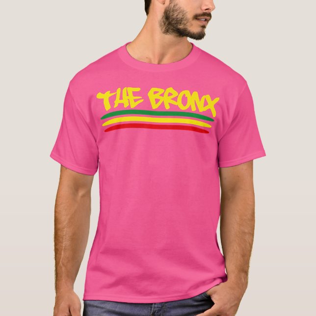 Camiseta Rasta Reggae de Bronx Nova York Hip Hop do Grafite (Frente)