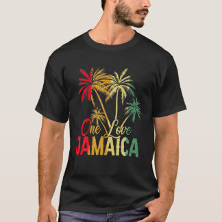 Camiseta Rasta Reggae Jamaica Flag Palm Tree Jamaica