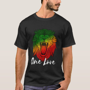 Camiseta Rasta Reggae Leão De Judah One Ama Rastafarian Li