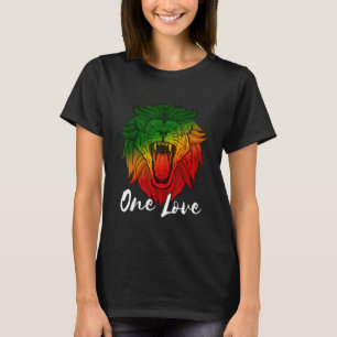 Camiseta Rasta Reggae Leão De Judah One Ama Rastafarian Li