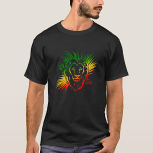 Camiseta Rasta Reggae Leão De Judah Rastafarian Rastafari