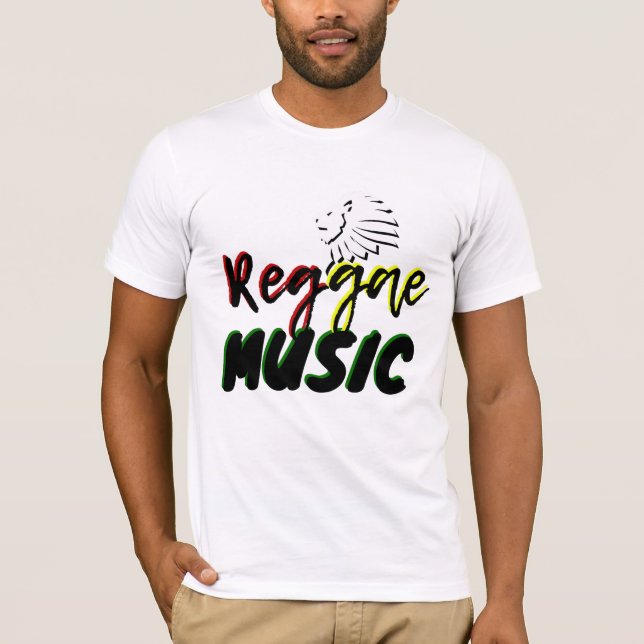 Camiseta Rasta Reggae Music (Frente)