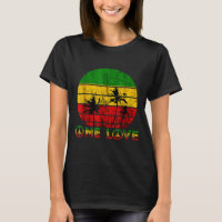 Rasta Reggae One Love Retro Vintage Sunset Jamaica