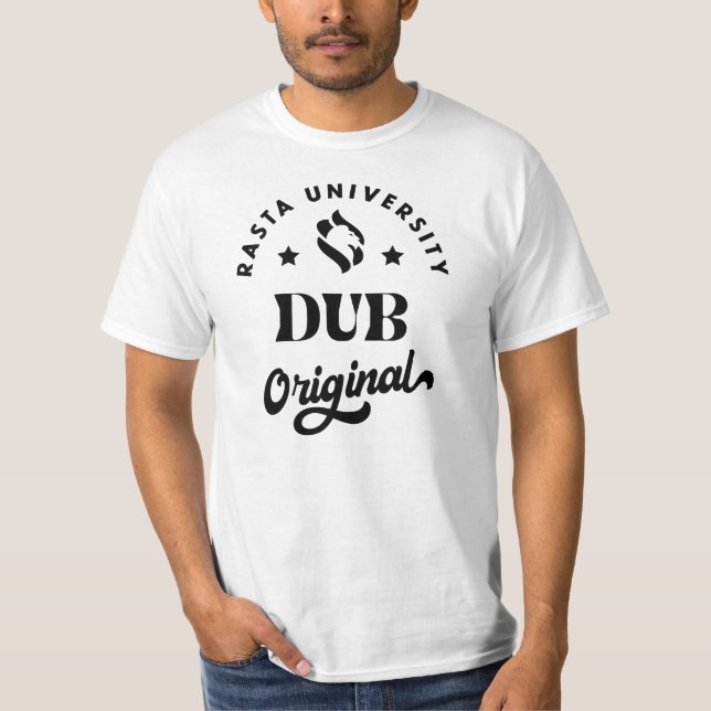 Camiseta Rasta University Dub Original Reggae (Frente)