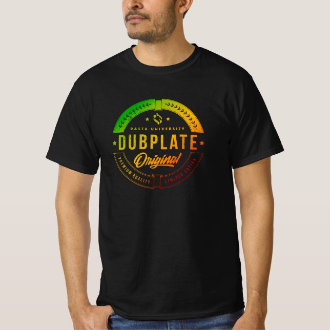 Camiseta Rasta University Dubplate Original Reggae (Frente)