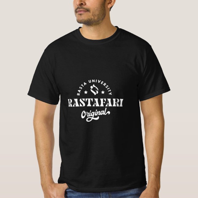 Camiseta Rasta University Rastafari Original Reggae (Frente)