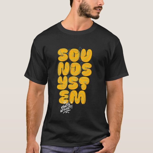 Camiseta Rasta University Sound System Style Regga (Frente)
