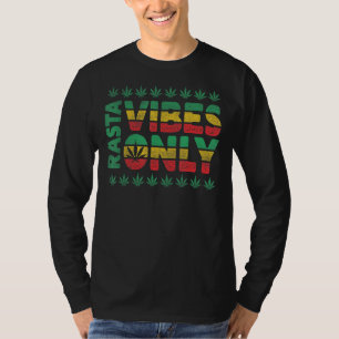 Camiseta Rasta Vibes Apenas Para Música Reggae
