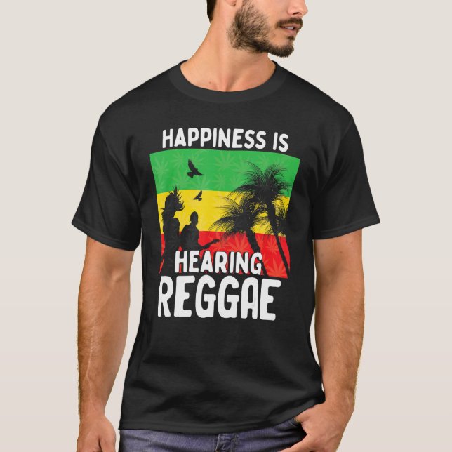 Camiseta Rastafari Caribe Rasta Reggae Music Love Jamaic (Frente)