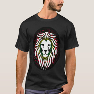 Camiseta Rastafari Lion Head Jamaica Souvenir Rasta Roots R